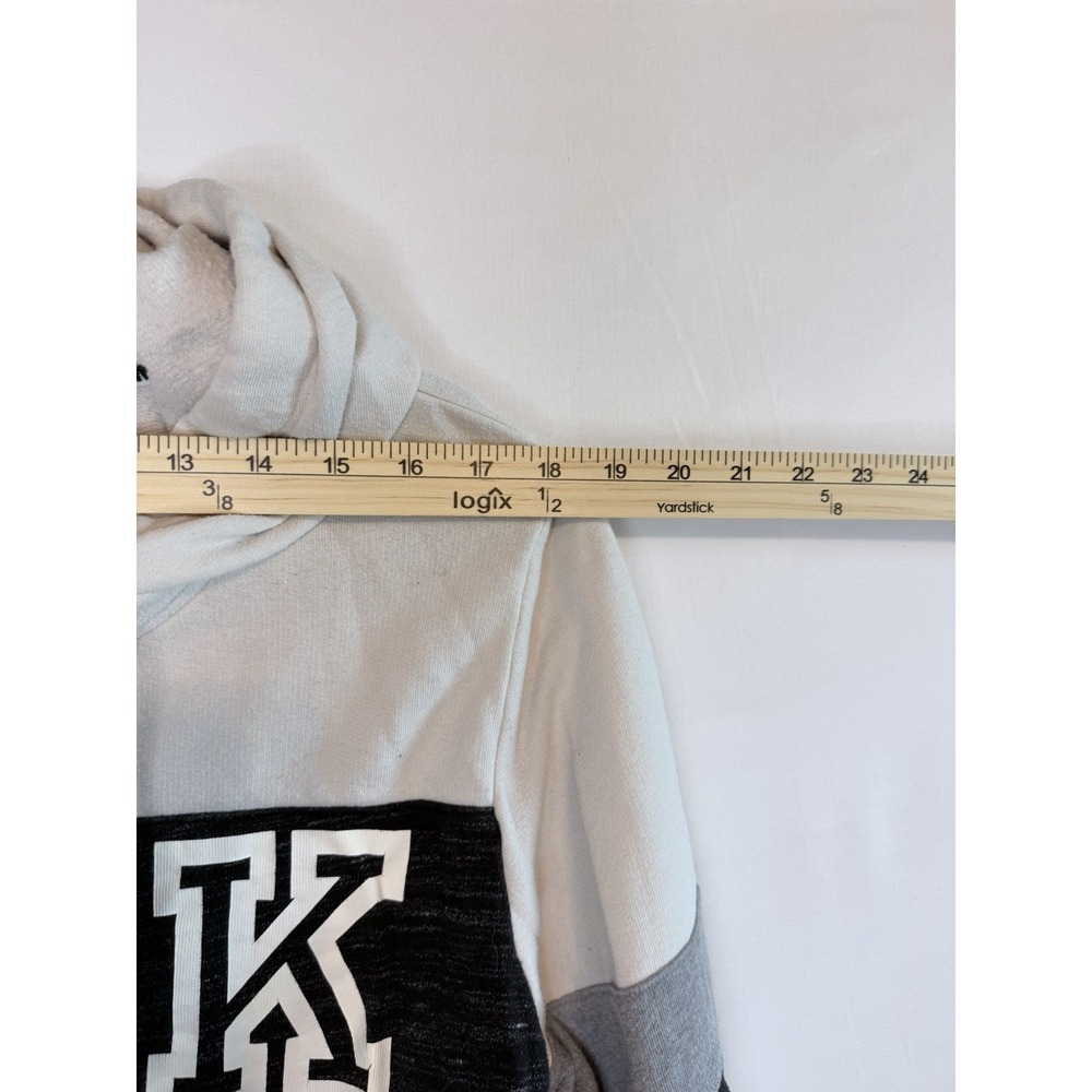 Y2k VS PINK Logo Black And White Pull Over Hoodie Woman's Size Large - Picture 4 of 11